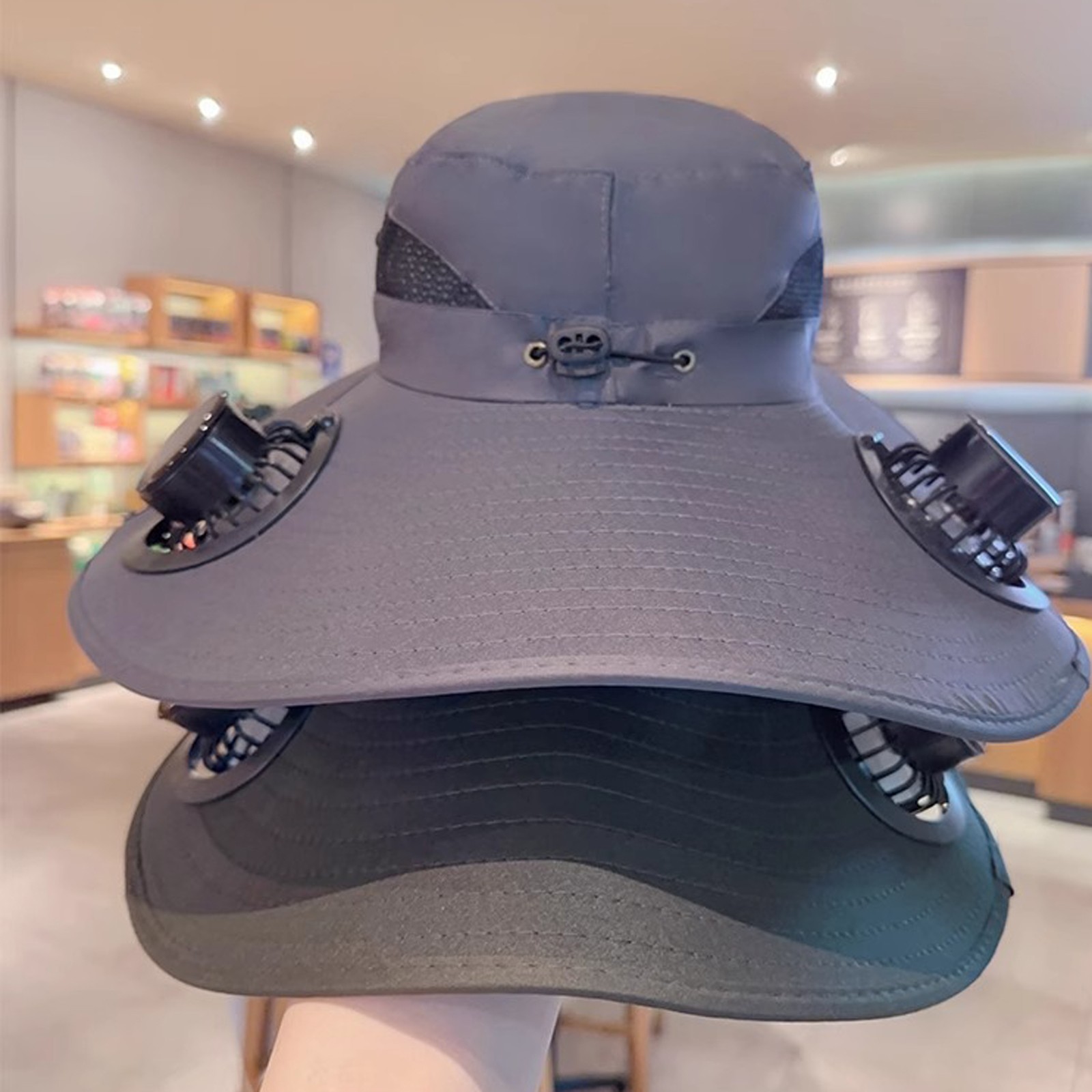 Solar Fan Equipped Wide Brim S - Fishing Equipment In China ulasan dan harga