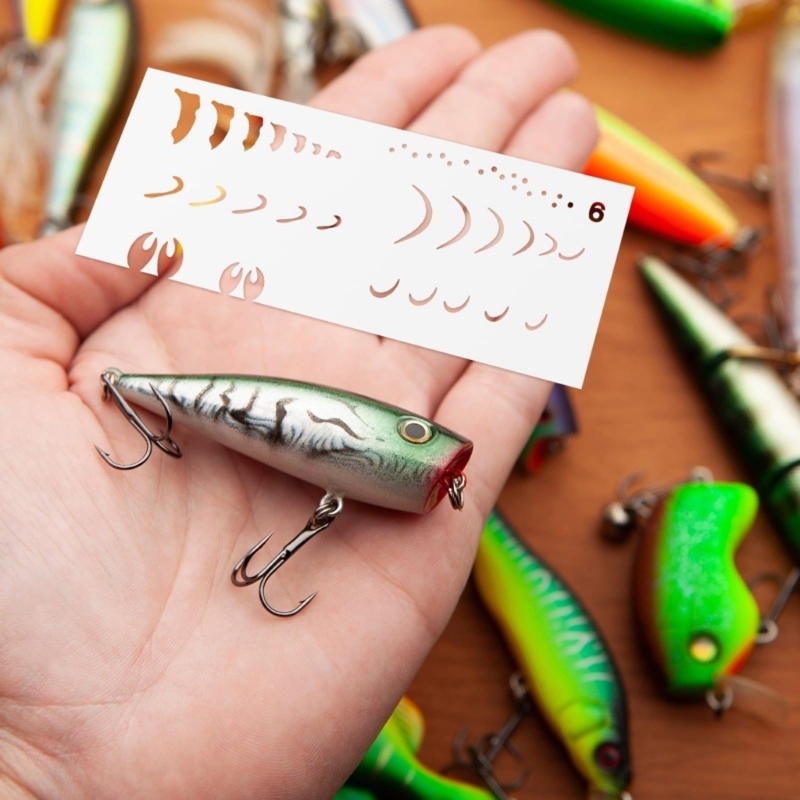  6Pcs Fishing Lure Drawing Tem - Fishing Equipment Used ulasan dan harga