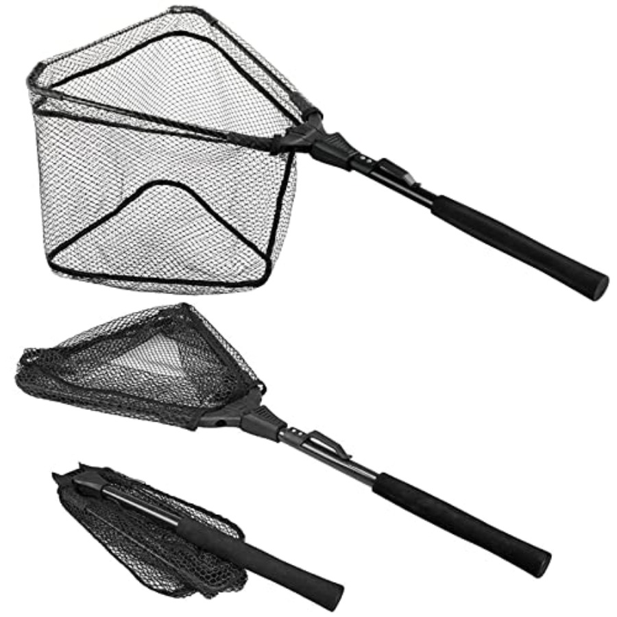 Fishing Net Fish Floating Land - Landing Net Telescopic ulasan dan harga