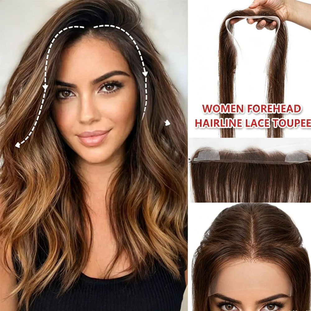 100% Human Hair Hairline Toppe - Fishing Line ulasan dan harga